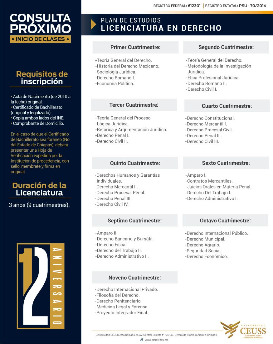 PLAN-DE-ESTUDIOS,-LICENCIATURA-EN-DERECHO PLAN-DE-ESTUDIOS,-LICENCIATURA-EN-DERECHO
