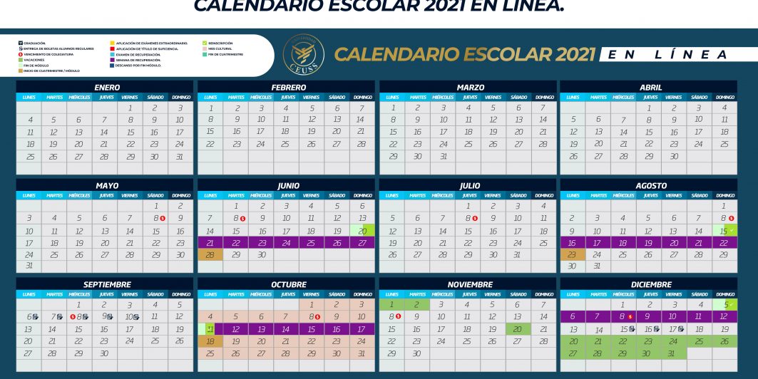 CALENDARIO ESCOLAR CEUSS EN LINEA