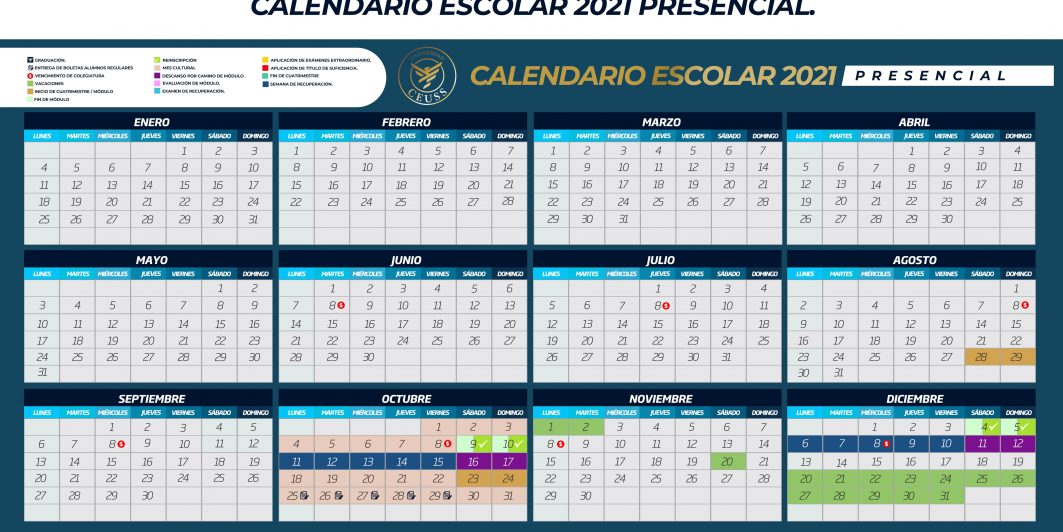 CALENDARIO ESCOLAR CEUSS PRESENCIAL